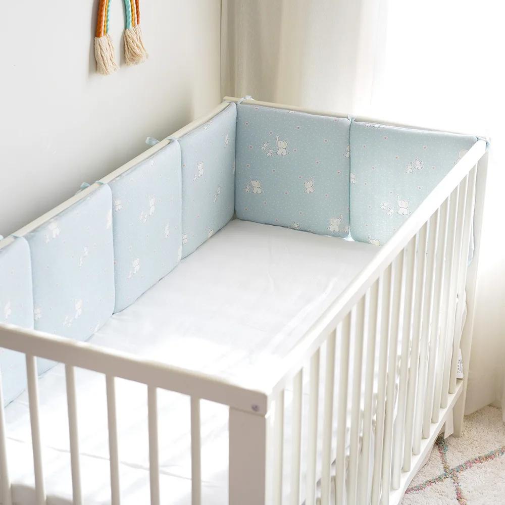 Pare-chocs lit bébé lavable protection anti-collision sécurité nouveau-né 6 pièces R64