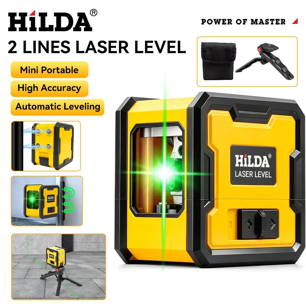 HILDA niveau Laser 2 lignes avec aimant sur le dos auto-nivelant nivellement automatique puissant