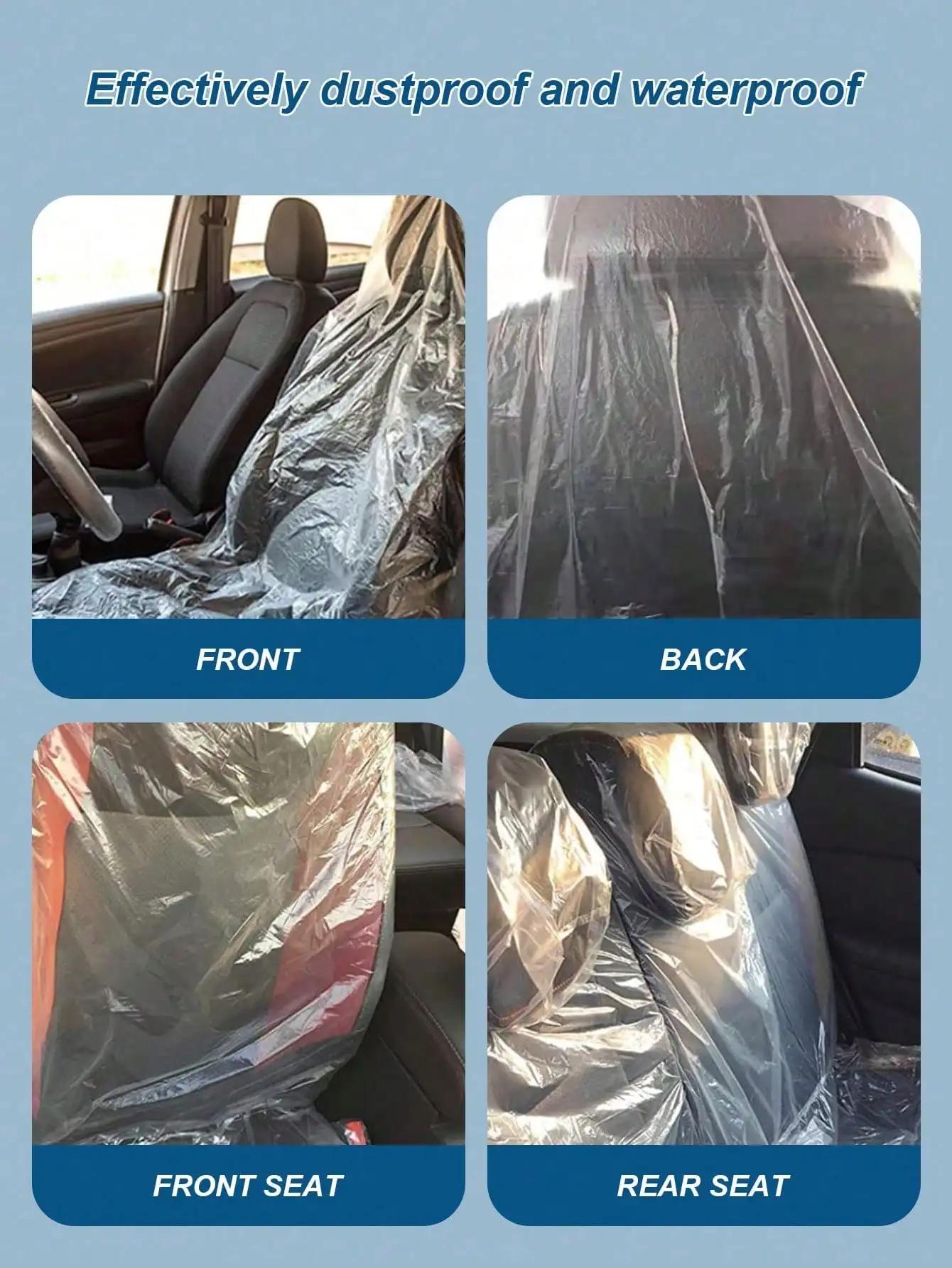 100 housses de siège de voiture jetables – un "protecteur pratique" pour une protection multi-scénarios