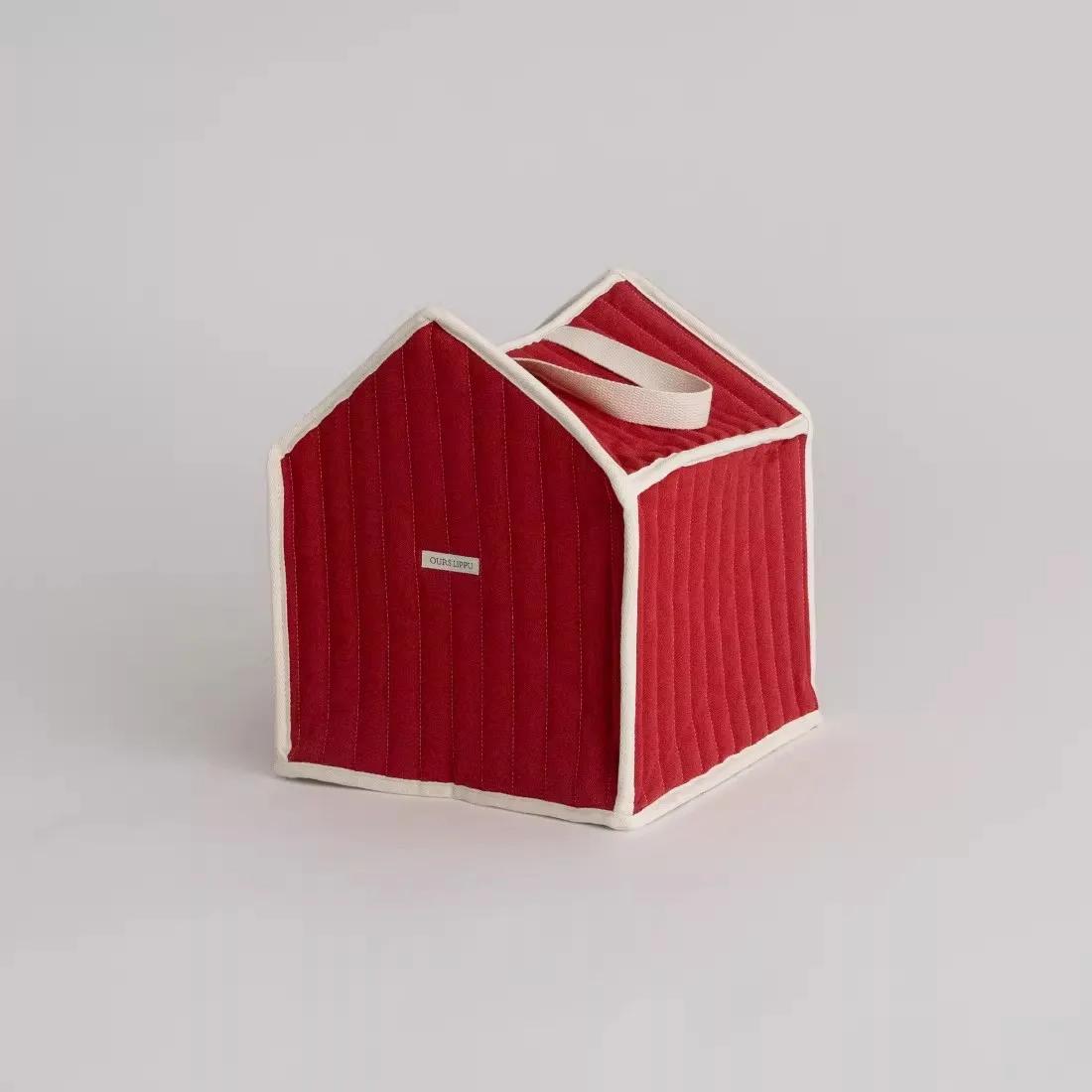 Sac de rangement en coton style maison