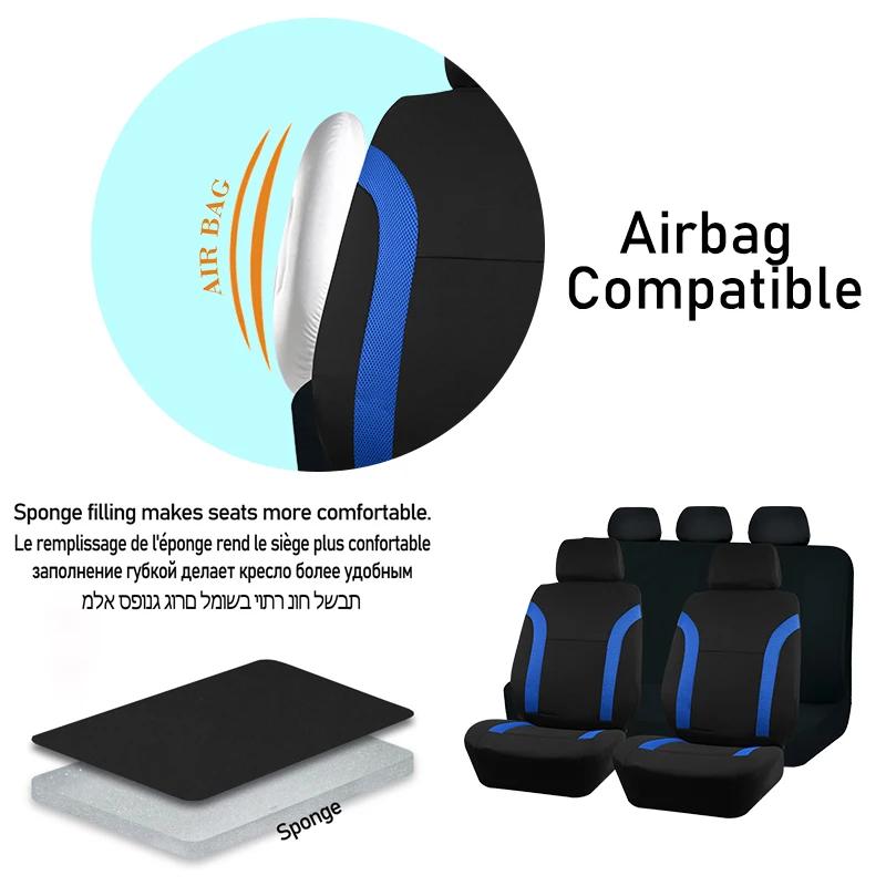 Housses de siège de voiture universelles respirantes, tissu en maille d'air avec tissu en Polyester adapté à la plupart des accessoires d'intérieur de voiture Suv