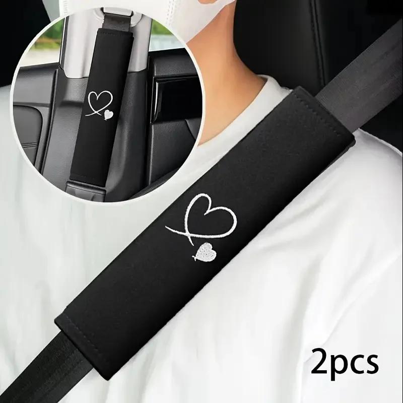 Love Housse de ceinture de sécurité pour voiture – Protecteur d'épaule doux et confortable