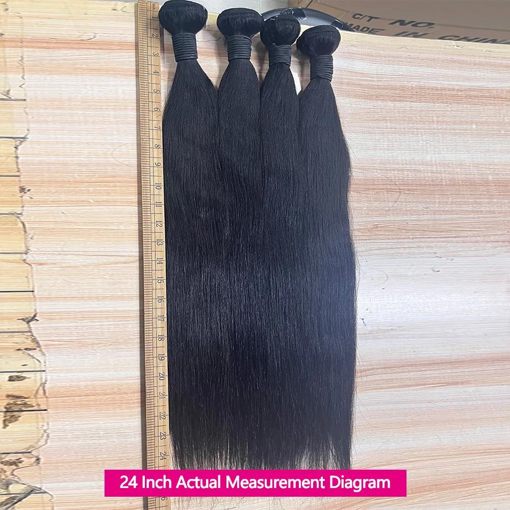 Queenlike 38 40 pouces paquets de cheveux humains droits 12A