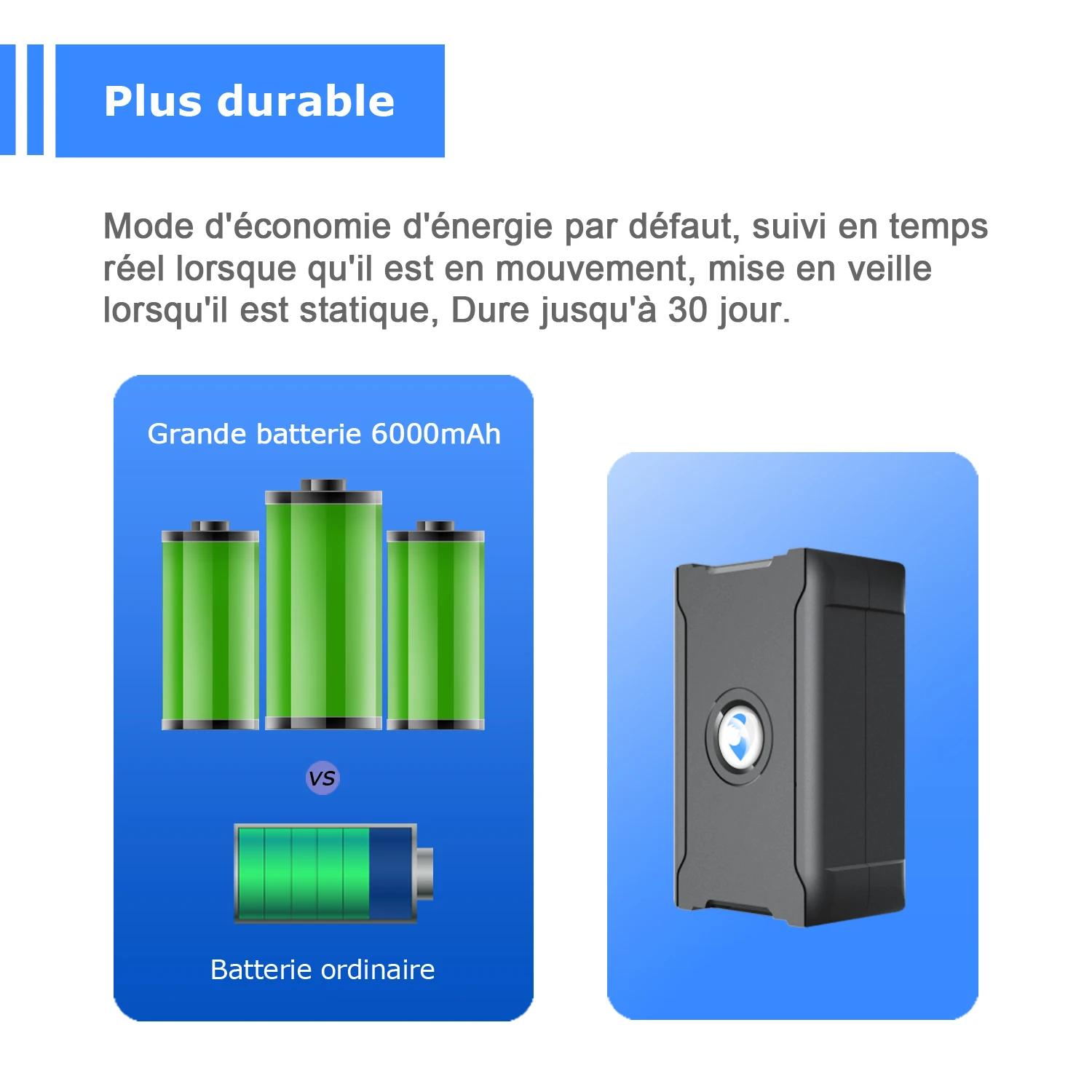 Traqueur GPS de précision de 5 m antivol de véhicule de suivi à distance pour le bétail de moto de camion de voiture ave