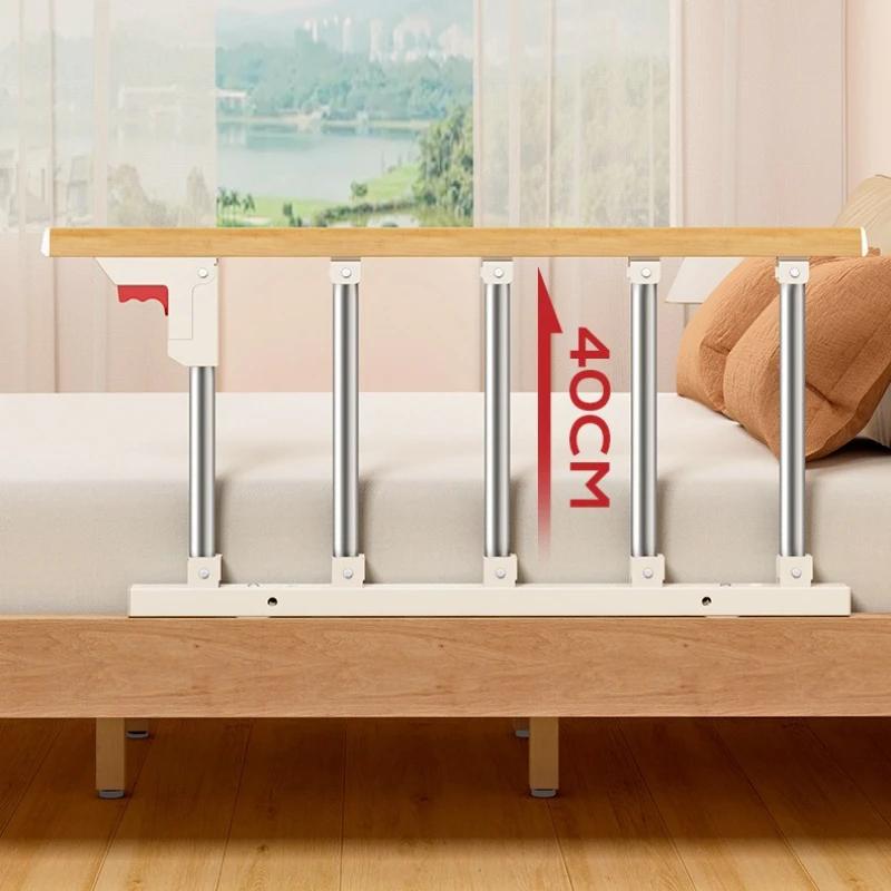 Rail de lit simple face pour personnes âgées, protection de lit de sécurité pliable avec poignée d'assistance au levage, pour personnes à mobilité limitée, usage domestique