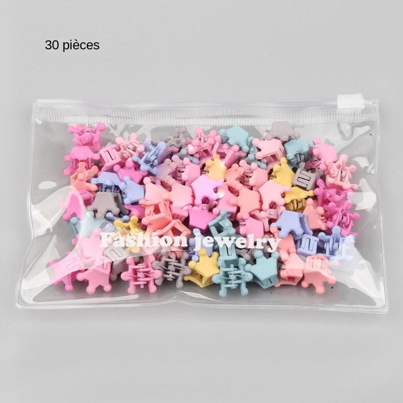 30 pièces/sac Mini pinces à cheveux mignonnes pour filles bébé épingle