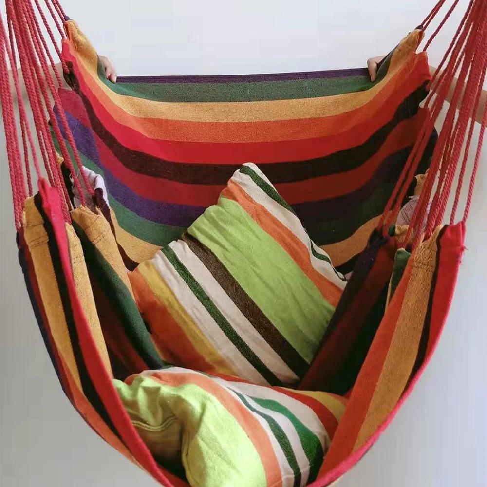Extérieur Portable chambre tissu Camping corde lit maison jardin hamac balançoires suspendu hamac balançoire siège hamac chaise