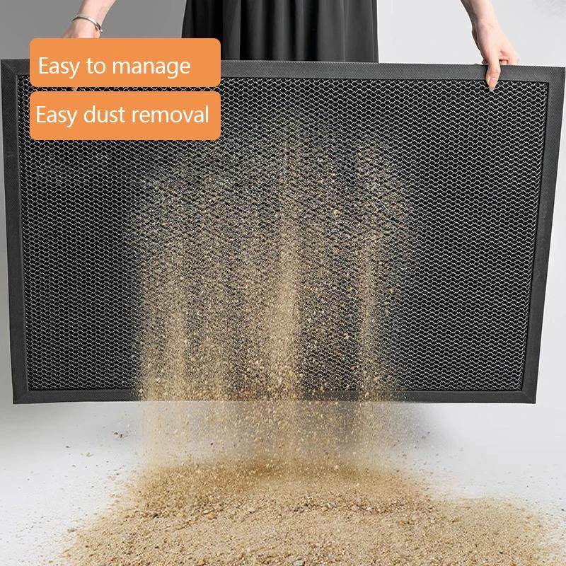 Tapis d'entrée pour maison et villa, tapis élastique antidérapant, tapis résistant à la saleté, tapis facile à nettoyer