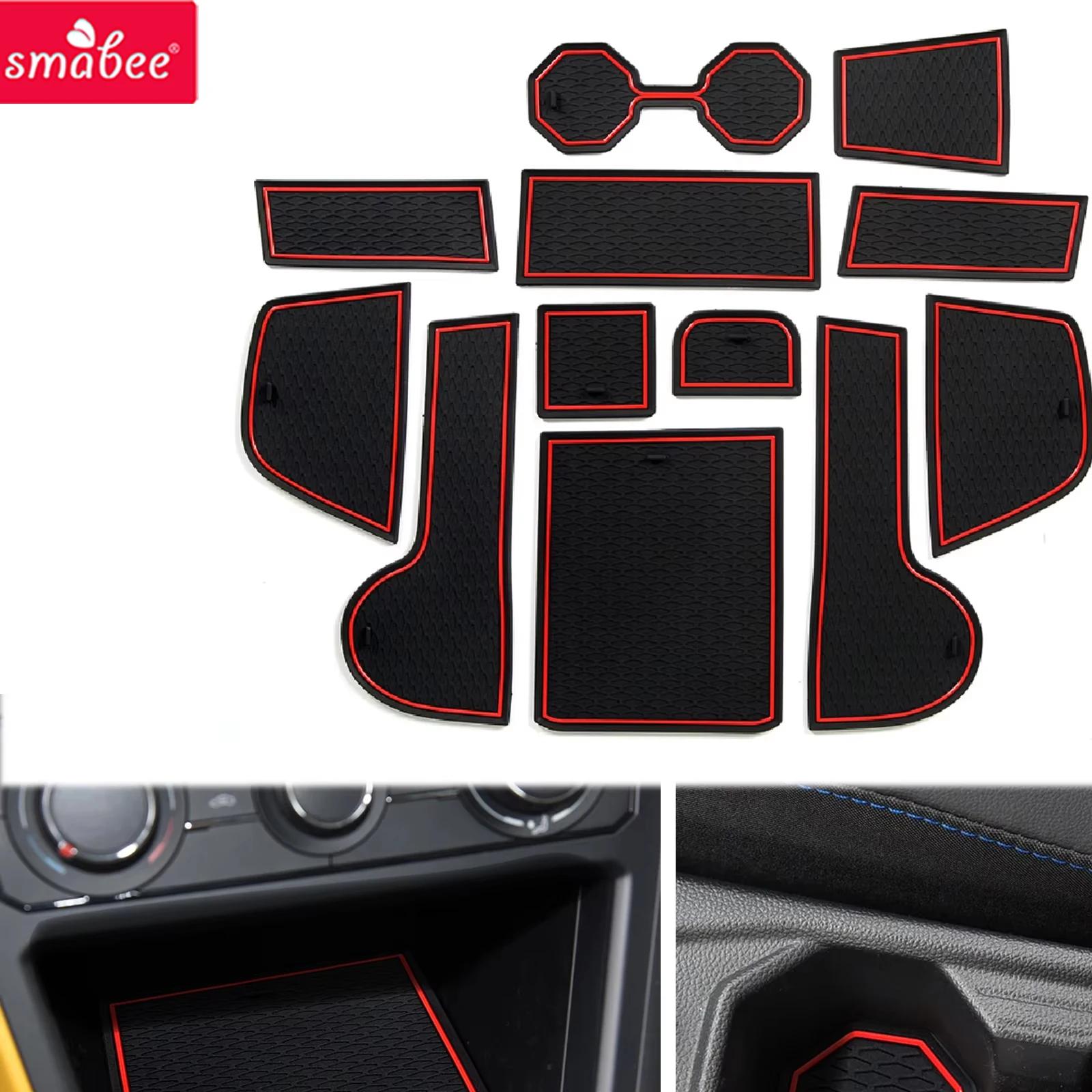 12 pièces pour VW Volkswagen POLO MK6 AW 2018 - 2025 Tapis antidérapants pour fentes de porte et porte-gobelets Accessoi