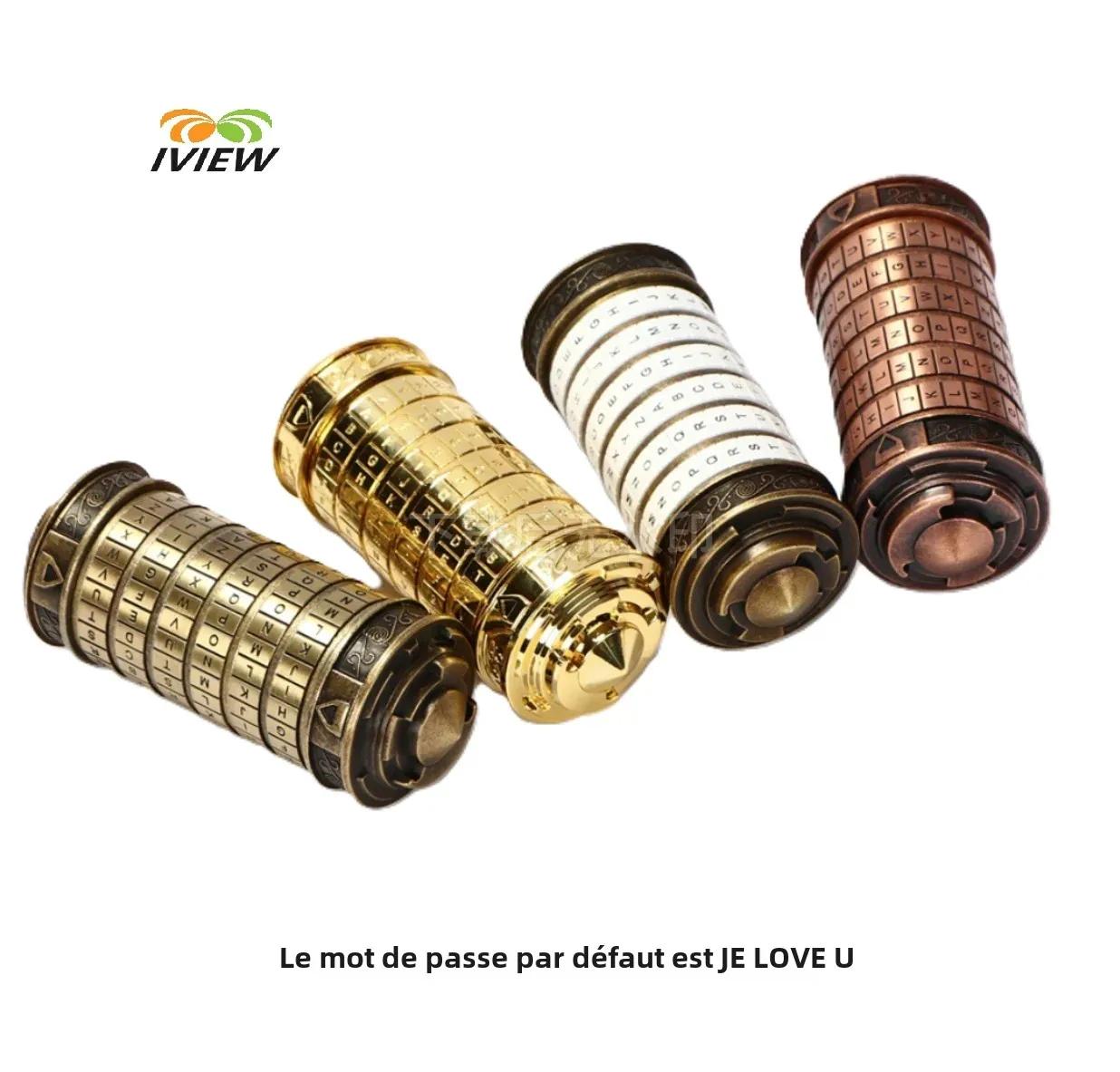 Code jouets métal Cryptex serrures Da Vinci