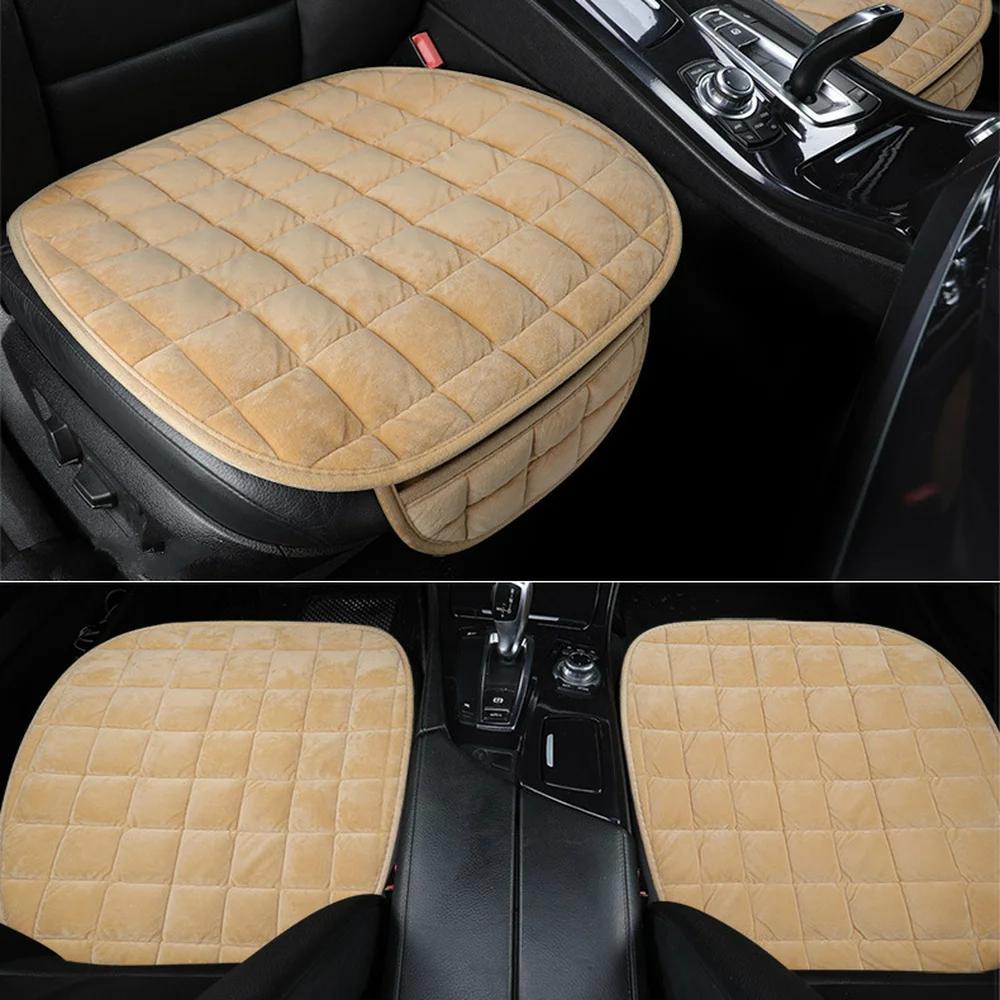 Housse de siège de voiture universelle chaude d'hiver coussin anti-dérapant