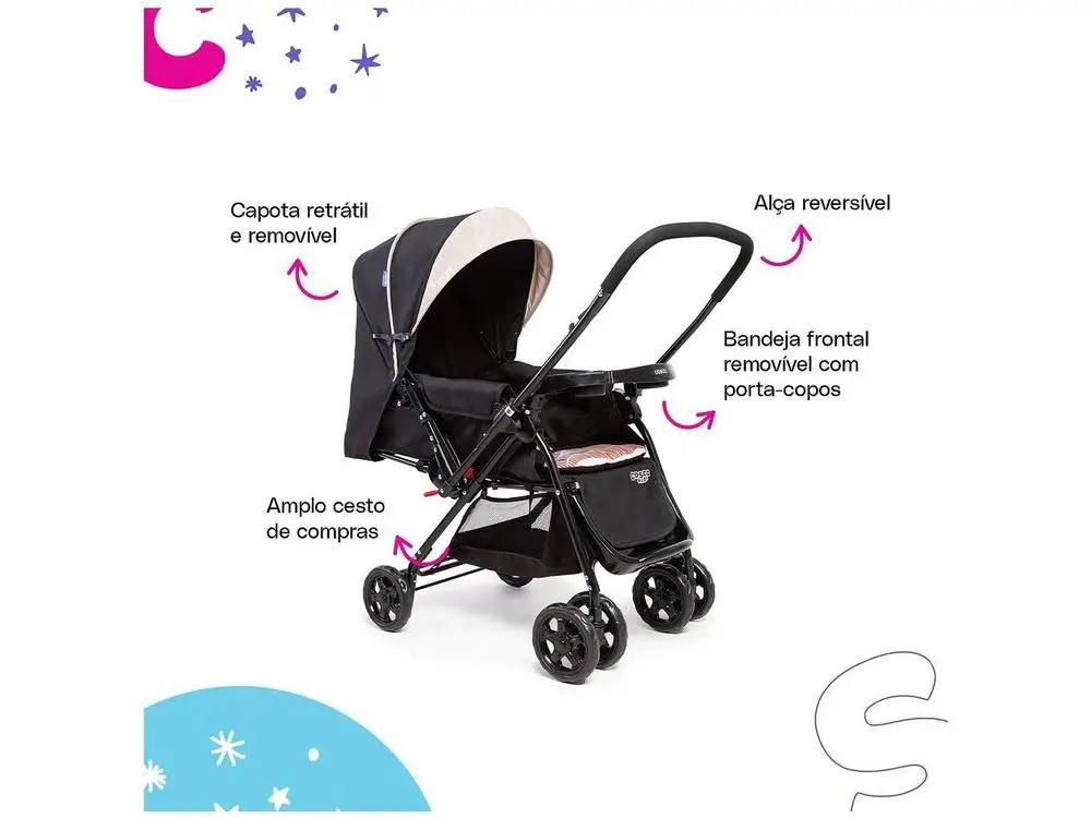Poussette Confortable pour Bébé de 0 à 15kg