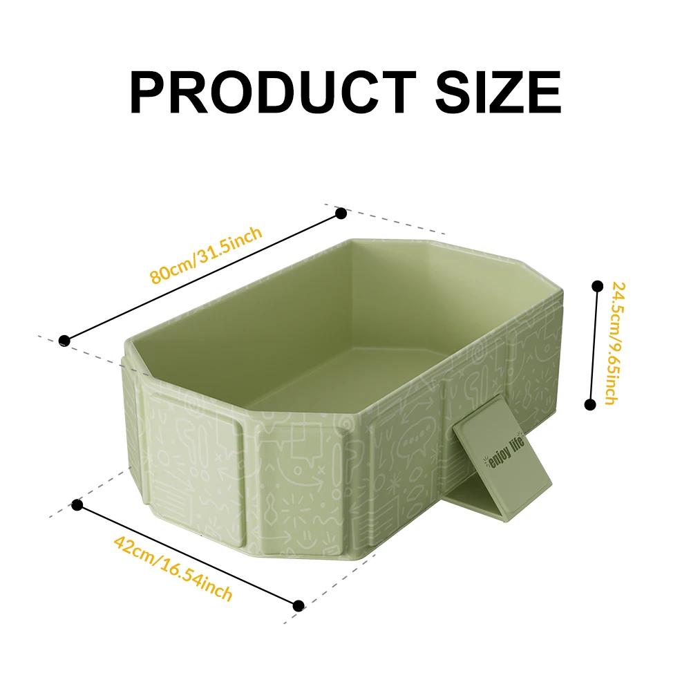 Lavabo bain pliable bébé - Baignoire portable rangement facile intérieur extérieur
