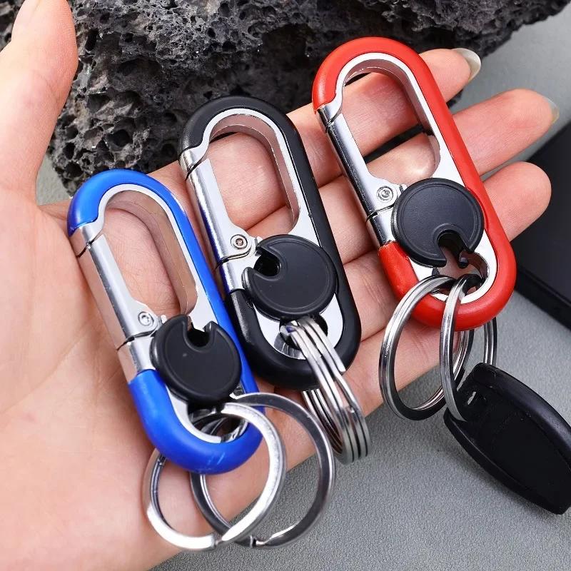 Porte-clés à double anneau pour hommes