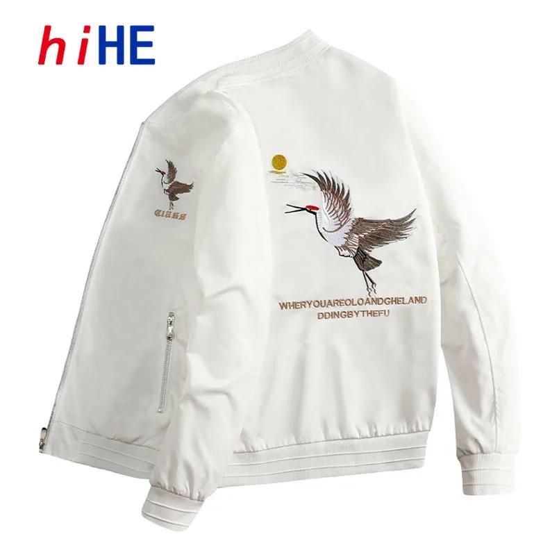 Veste Sukajan brodée Crane pour hommes 2026