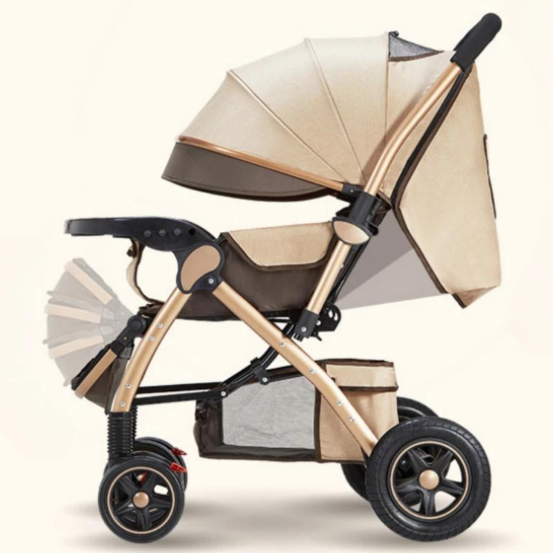 Poussettes à quatre roues High Landscape, Landau, Landau, Pliable, Lavable, Multifonctionnel, Baby Cheshire Age