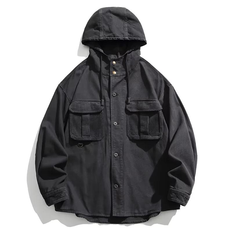 Veste à capuche vintage Harajuku pour hommes