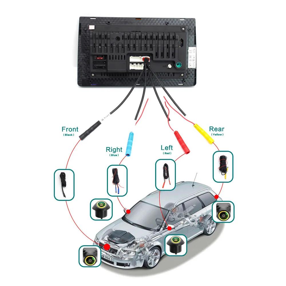 Caméra de voiture 8K AHD 1080P 360° °