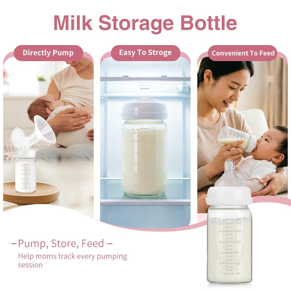 Bouteille de stockage de lait maternel de 180ml