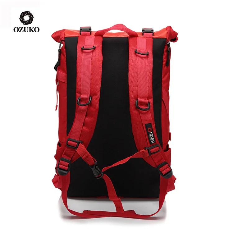 OZUKO sac à dos hommes 15.6 pouces ordinateur portable hydrofuge cartable pour adolescent décontracté étudiant sacs à do