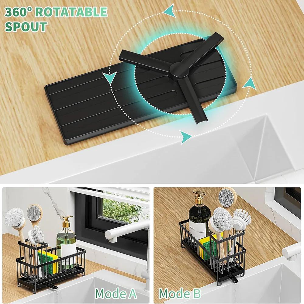 Support pour éponge pour évier de cuisine