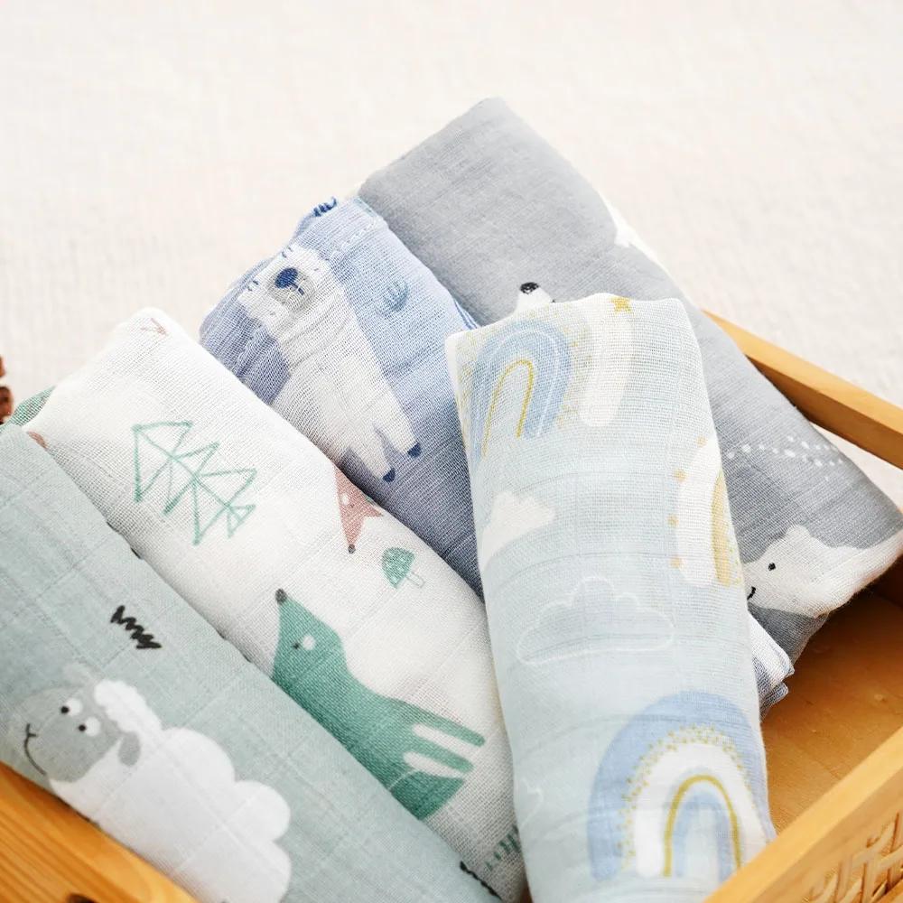 Kangobaby # Ma vie douce # Couverture multifonctionnelle en mousseline de coton et bambou