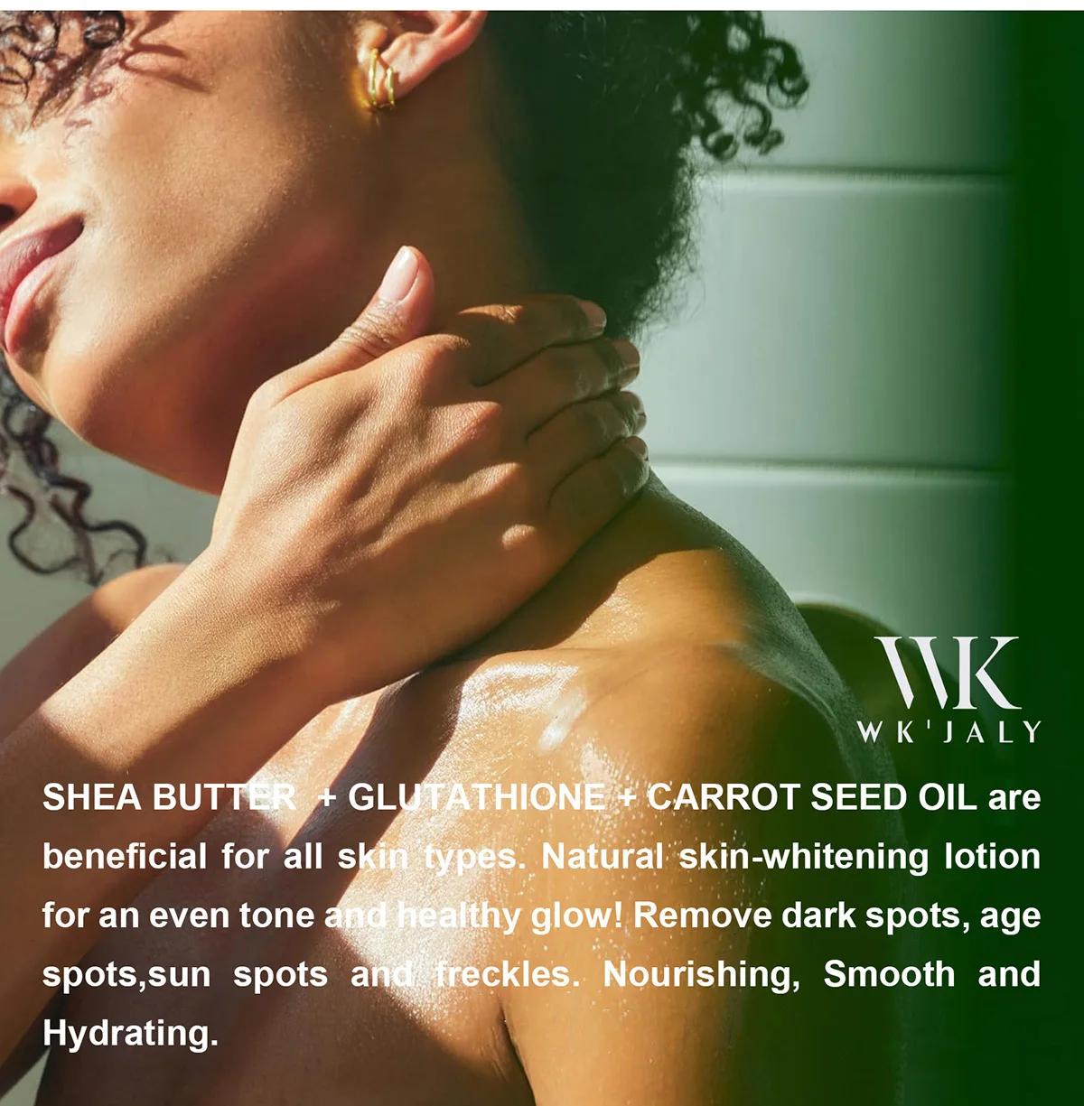 Lotion corporelle éclaircissante WK JALY au glutathion