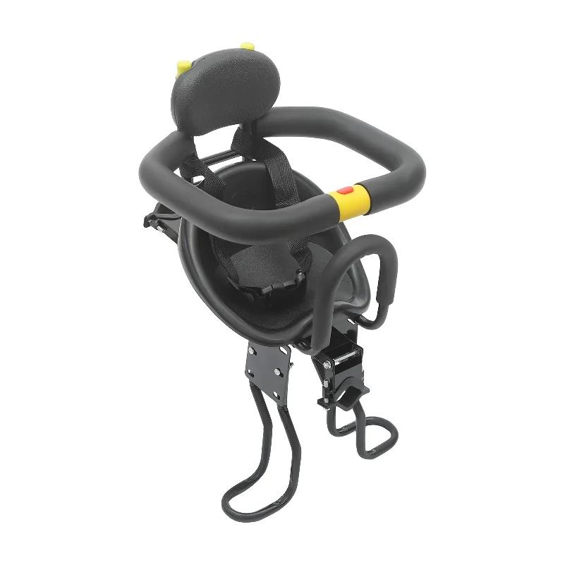 Siège enfant avant réglable pour vélo, NOUVEAU siège de vélo pour 1-5 ans, capacité de charge de 35 kg avec ceinture de sécurité et pédales