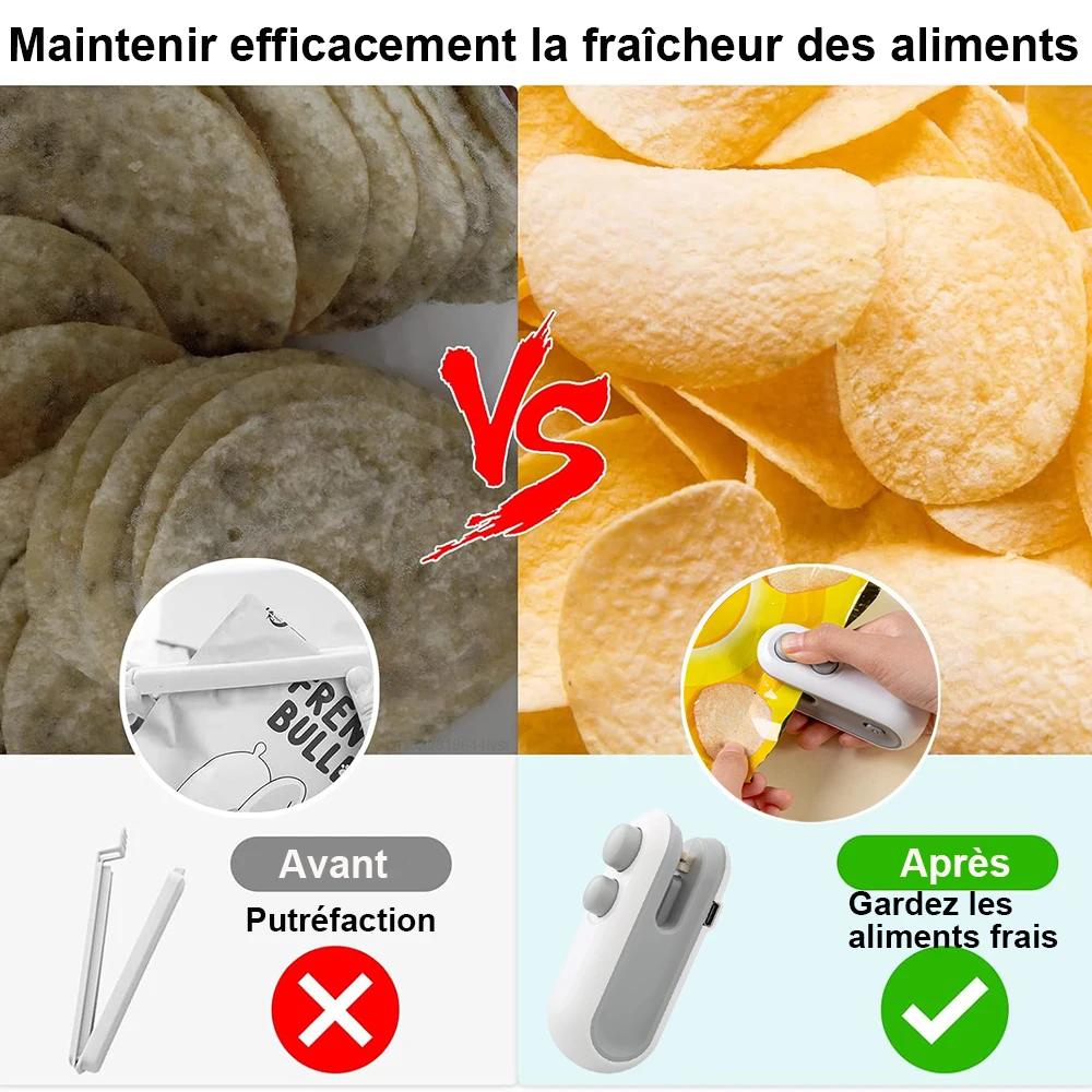 Mini Machine à sceller les sacs thermiques 2 en 1