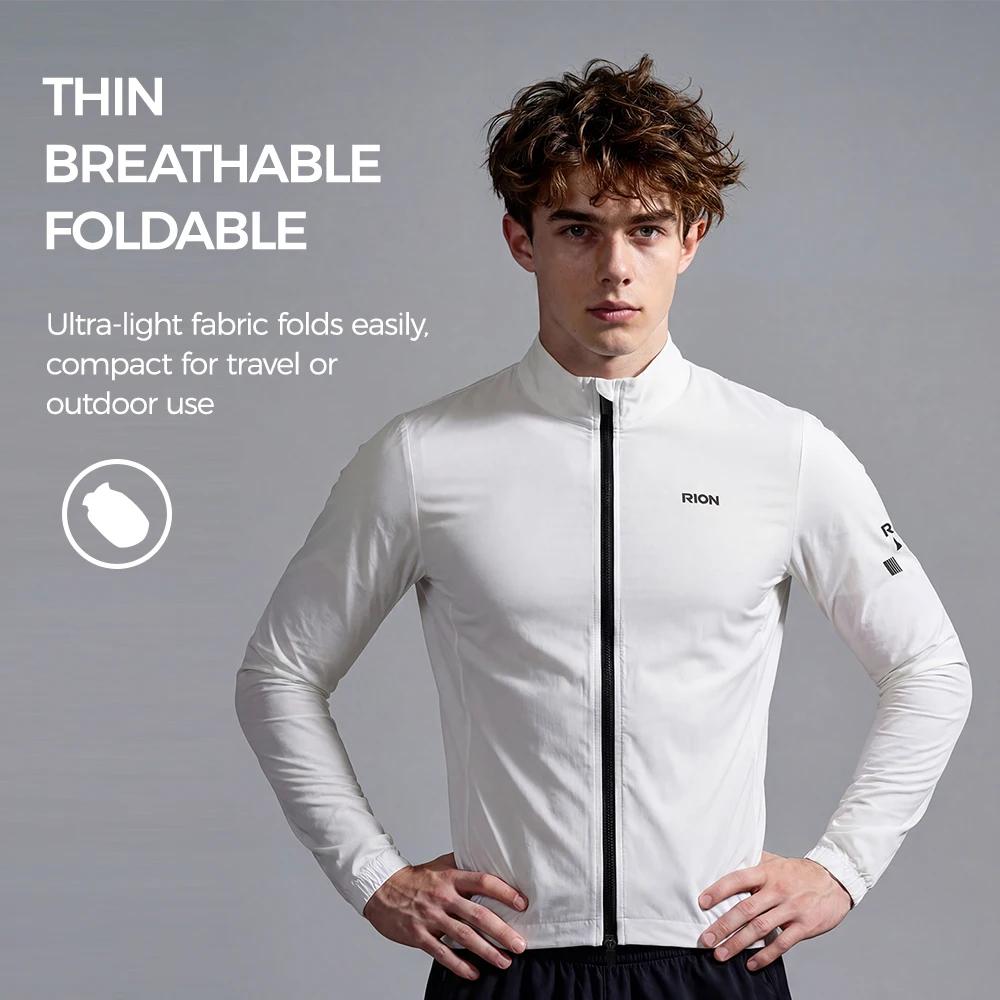 Veste coupe-vent à manches longues pour homme RION