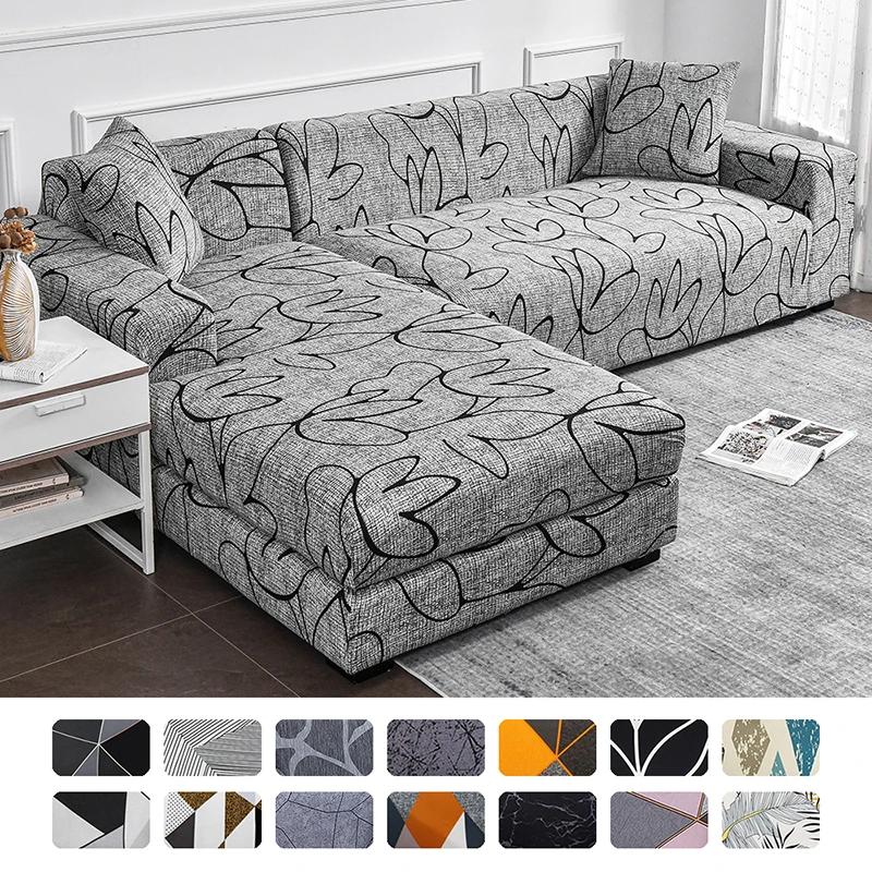 Housse canape dangle pour Salon Imprimé Extensible