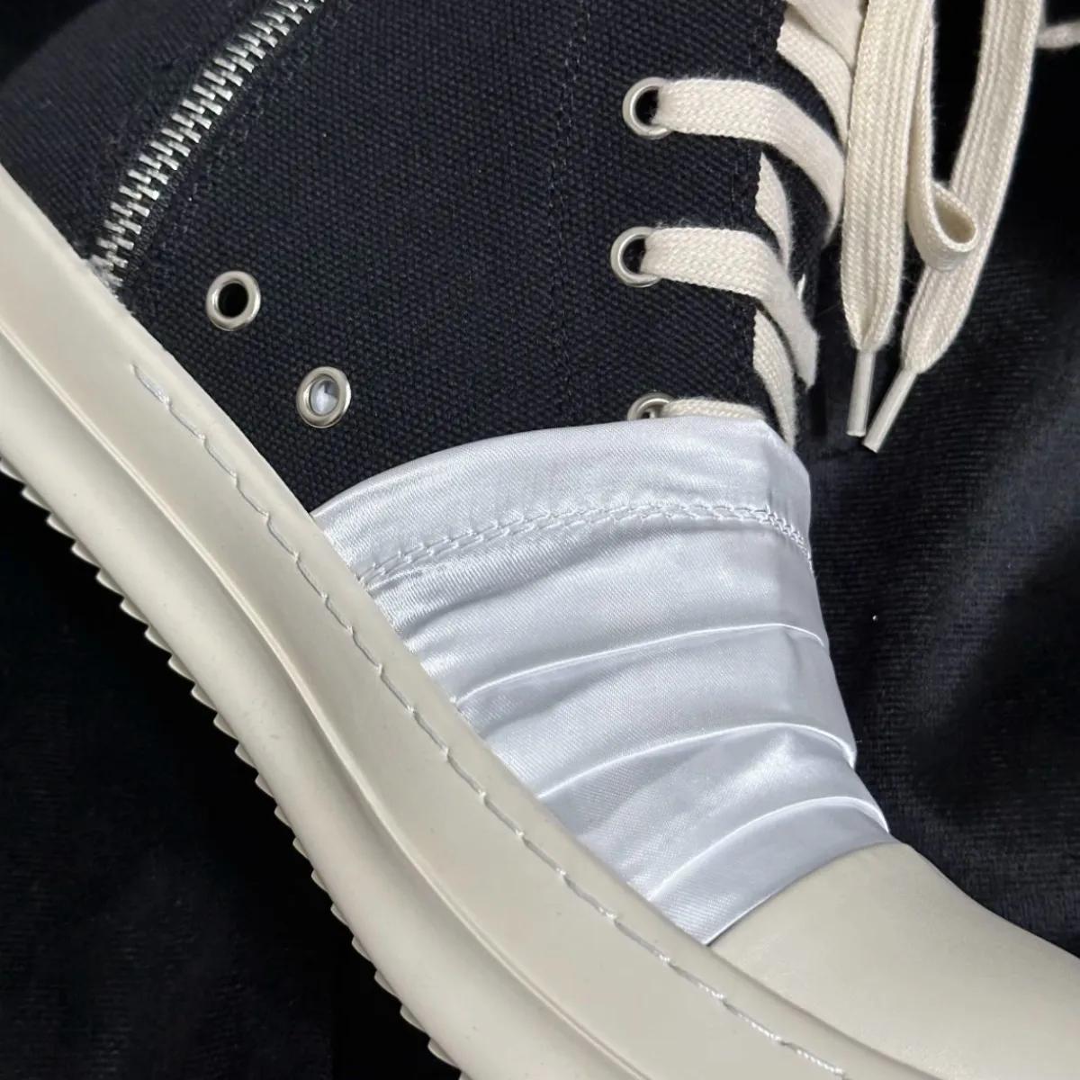 Ro marque Ro hommes chaussure femmes Sneaker blanc toile chaussures haut espadrilles décontractées fermeture éclair luxe