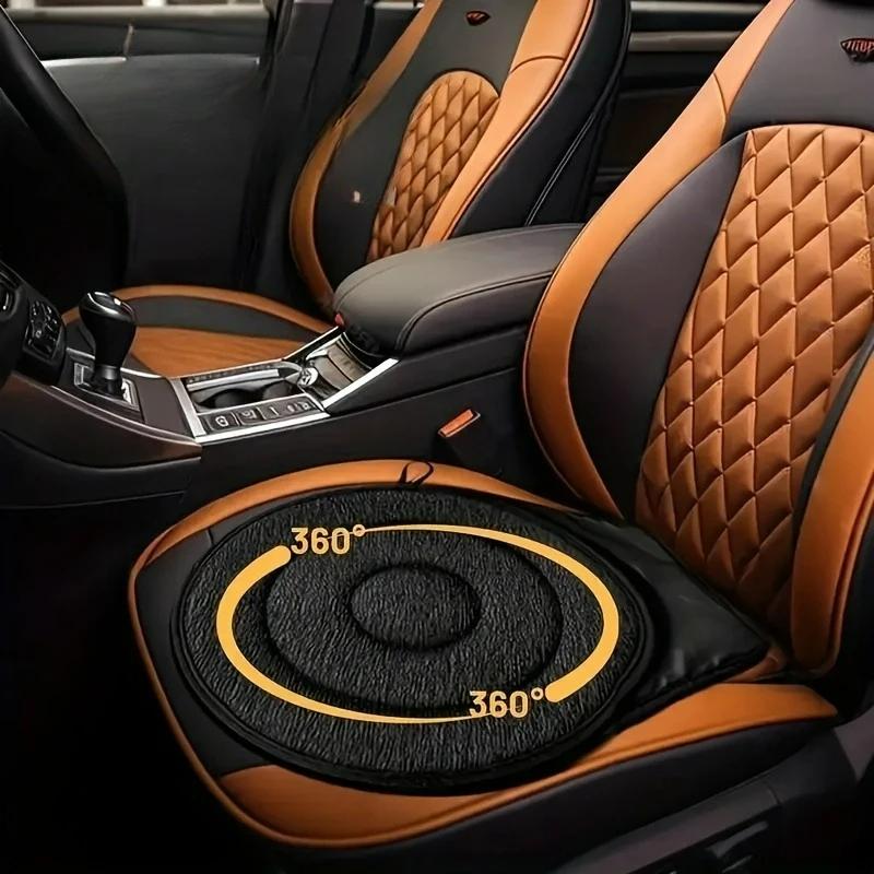 360 ° Coussin de siège de voiture rotatif avec mousse à mémoire de forme