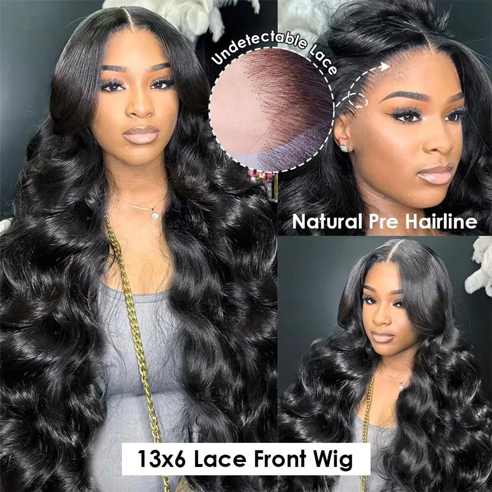 Perruque Lace Front Wig Body Wave transparente HD 13x4