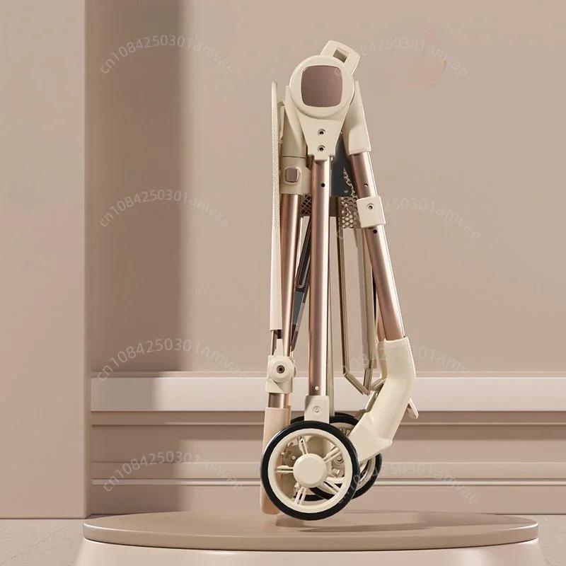Poussette bébé ultra-légère pliable avec dossier réglable, poussette parapluie de poche de voyage, poussette bébé simple avec escalade de salle à manger