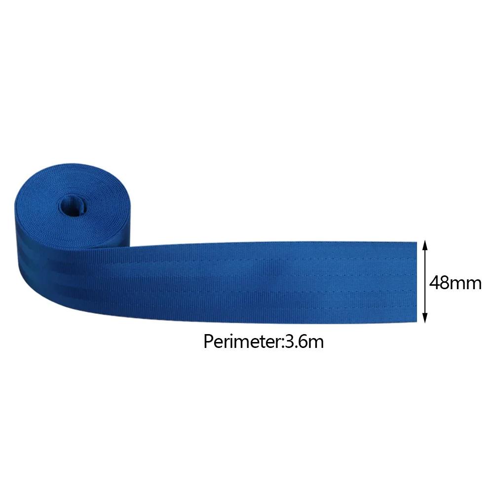 Ceinture de sécurité de voiture 4.8cm de large, siège de course modifié, couleur, harnais, sangle 3.6 M/rouleau, ceinture de sécurité universelle pour enfants