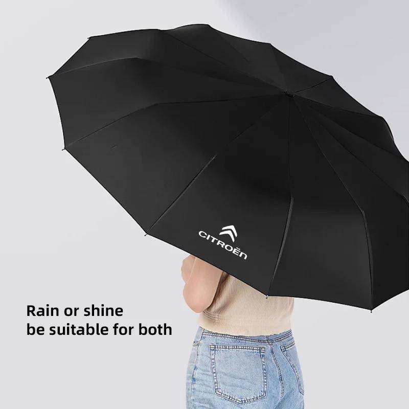Badge de voiture parapluie pliant pare-soleil extérieur parapluie pour citroën C8 DS3 C6 C3 Vts C4 Saxo C4L C5 C2 C1 Xsara C3-XR Picasso SEGA