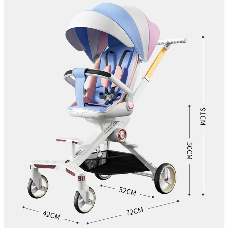 Poussette pliante pour bébé de 0 à 3 ans