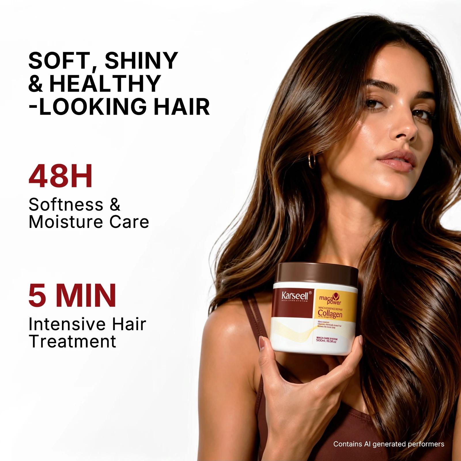 Karseell traitement capillaire au collagène réparation profonde conditionnement huile d'argan masque