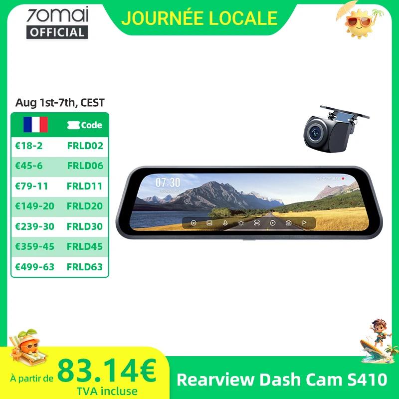 Caméra de tableau de bord 70mai S410 avec écran miroir 9