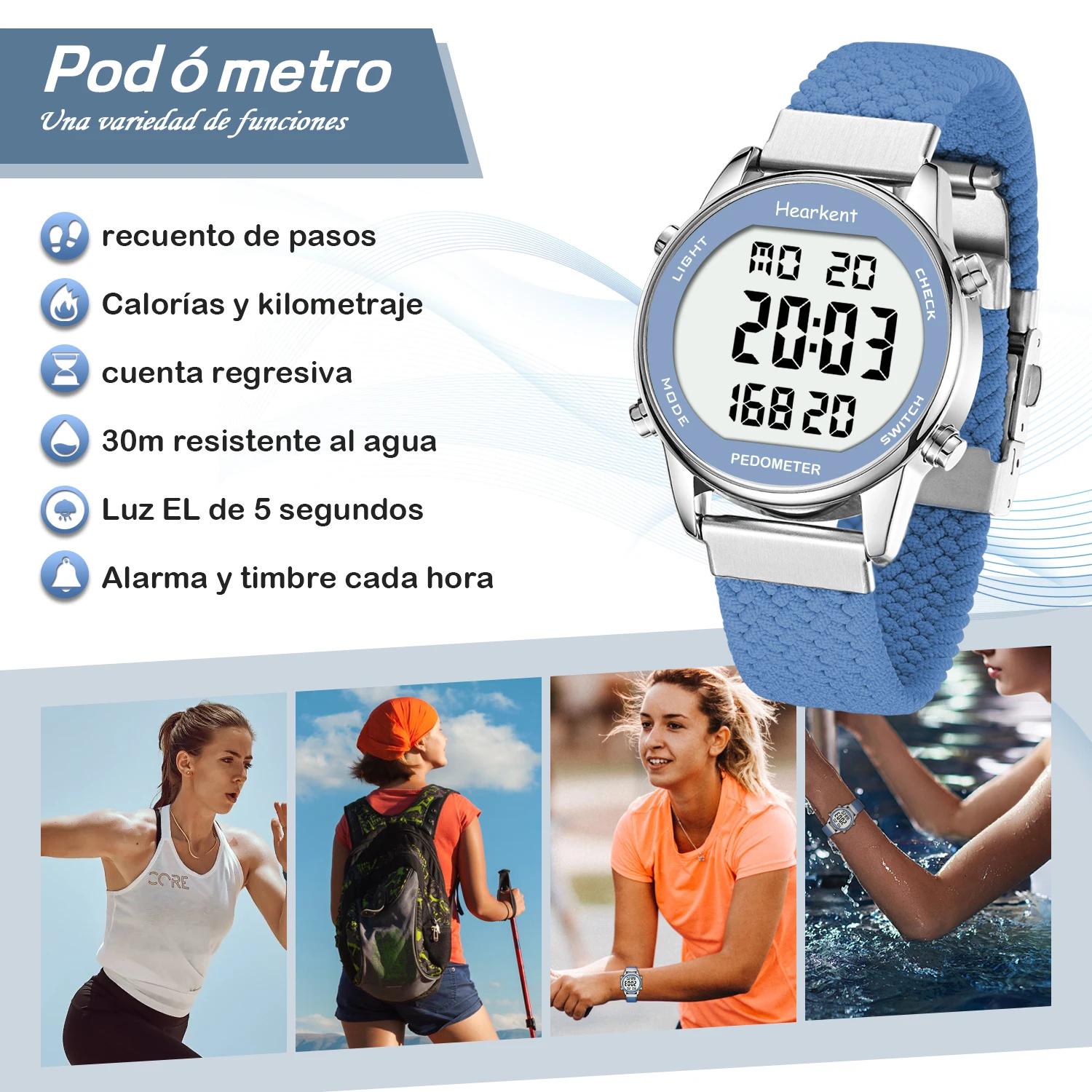 Hearkent-Montre de sport numérique pour femme