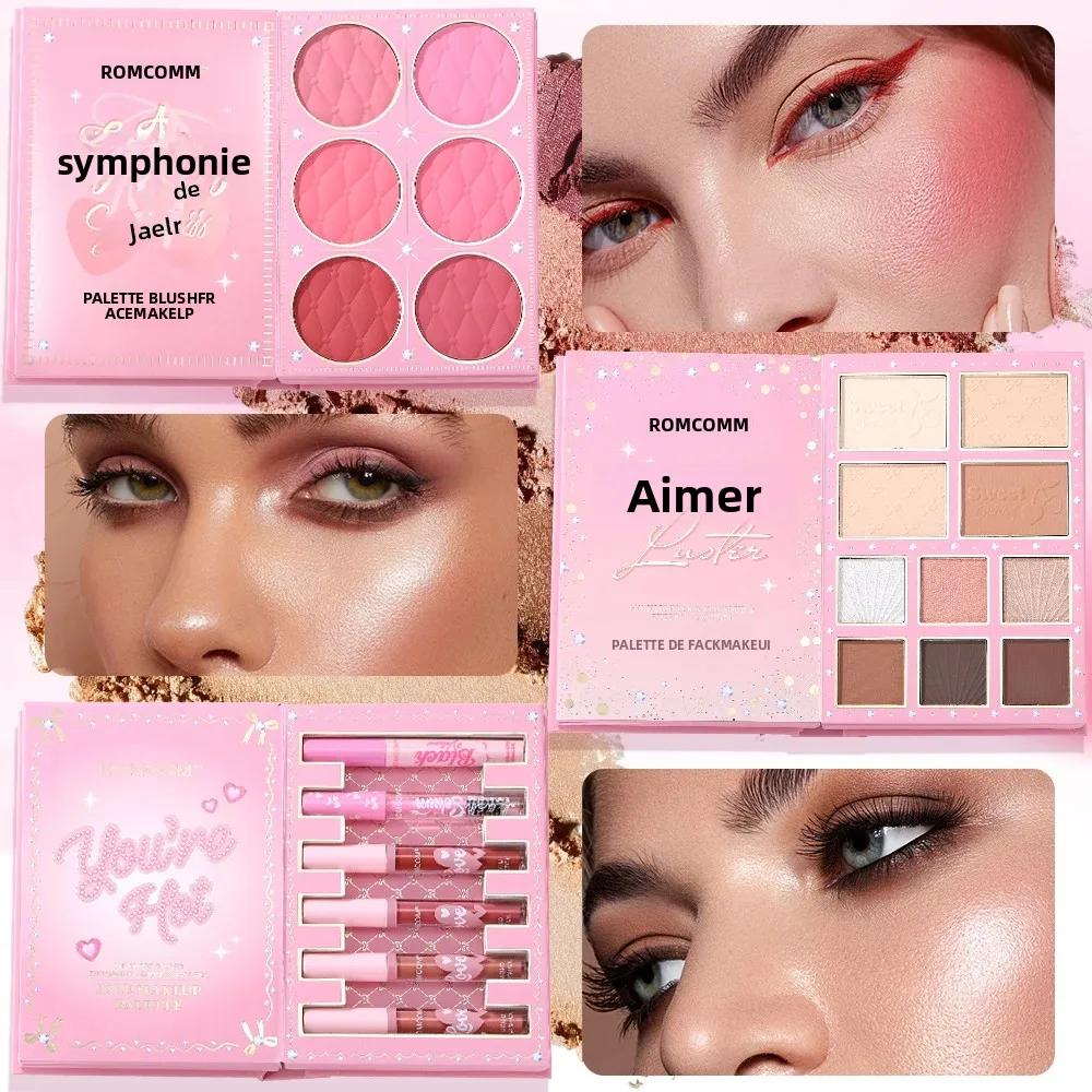 Livre magique de maquillage tout-en-un de 5 pages : kit complet avec fard à paupières multi-ombrage