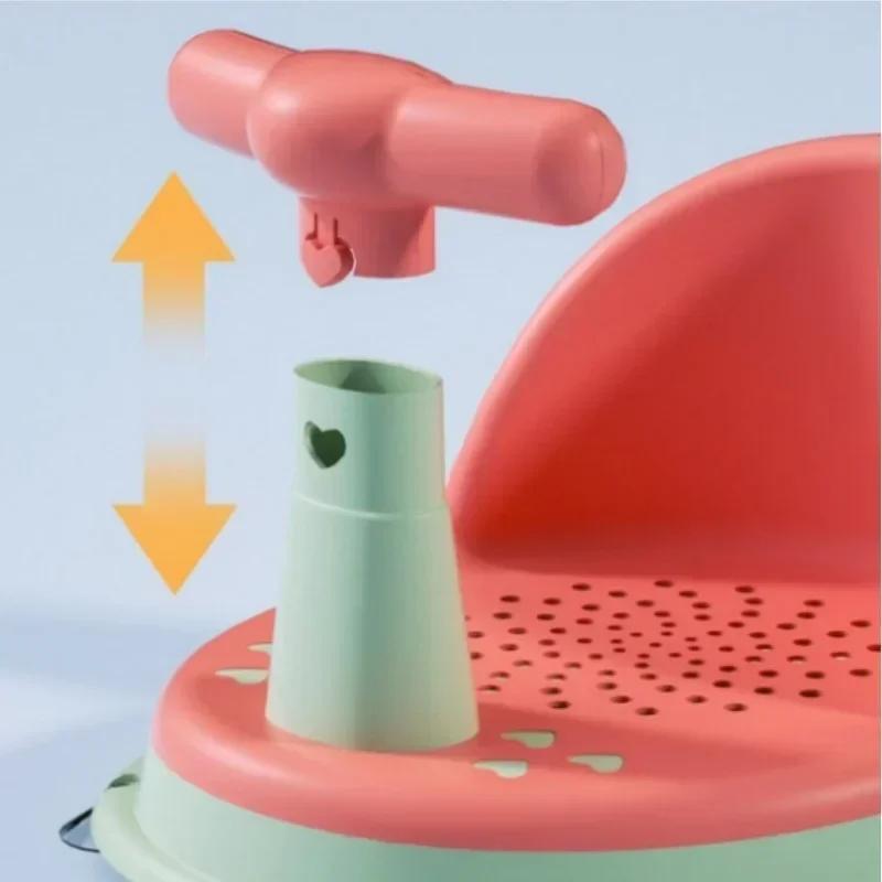Siège de douche anti-brûlure pour bébé avec ventouse