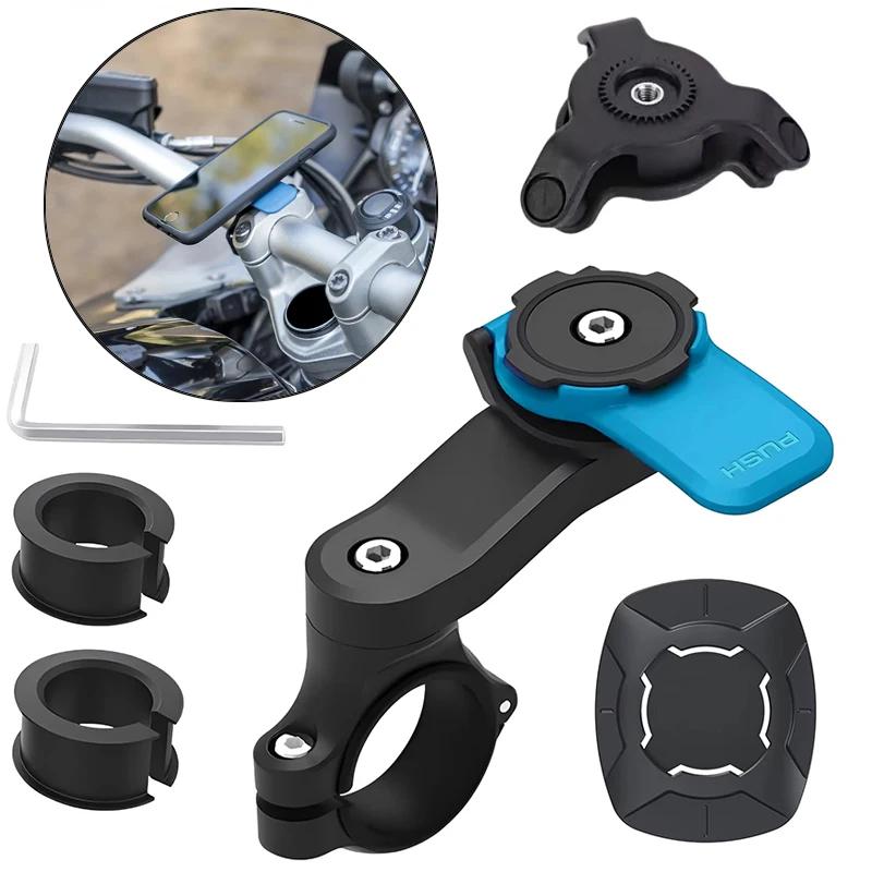 Support de téléphone pour vélo, support de téléphone pour moto - support de téléphone pour moto, pince de fixation pour téléphone sur guidon, clip de fixation pour téléphone pour vélo électrique et tr