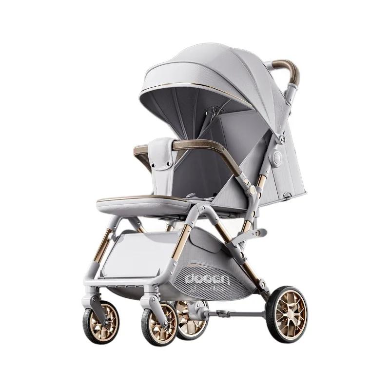 La poussette pour bébé peut être assise ou inclinable