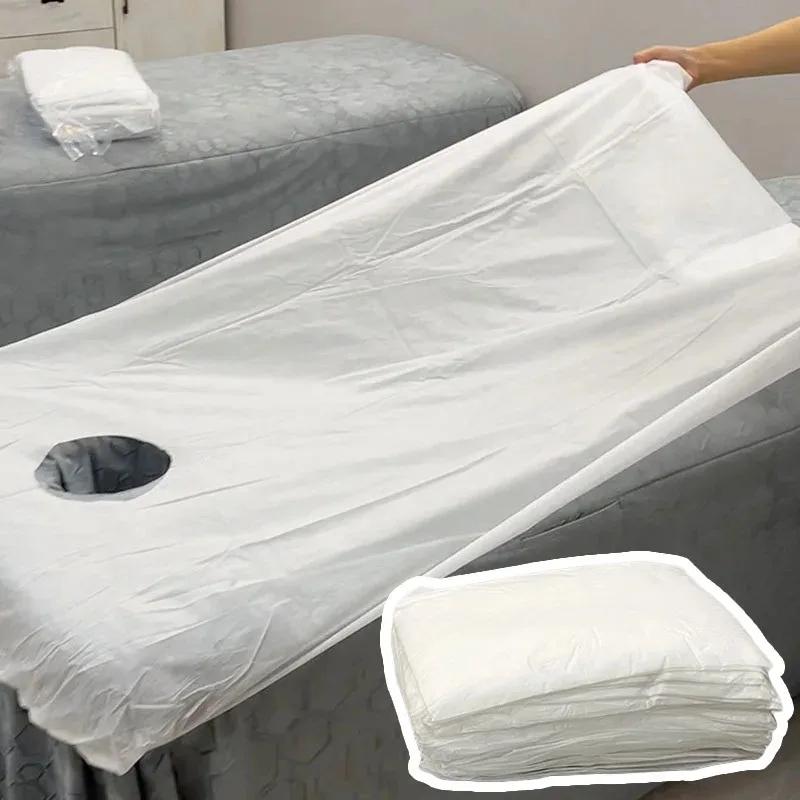 Couvre-lit élastique respirant en tissu non tissé doux pour salon de beauté