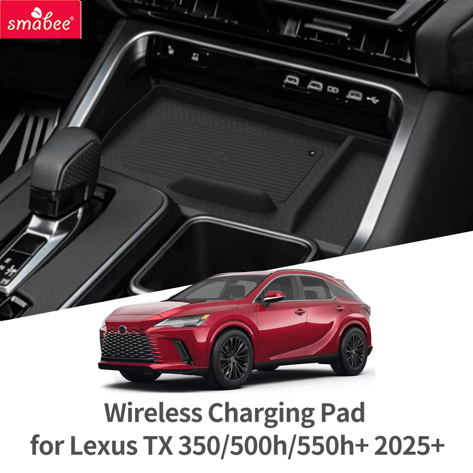 Tapis antidérapant Smabee pour Lexus TX 350/500h/550h+ 2025 2026 avec chargement sans fil et protection anti-salissure, accessoires intérieurs pour véhicules à conduite à gauche