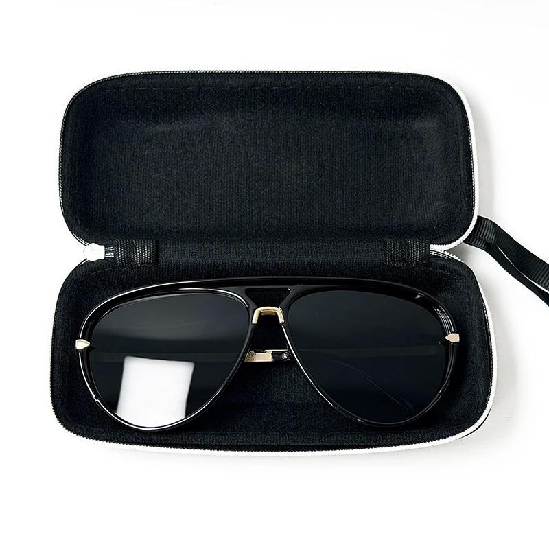 Étui de luxe pour lunettes de soleil à fermeture éclair EVA