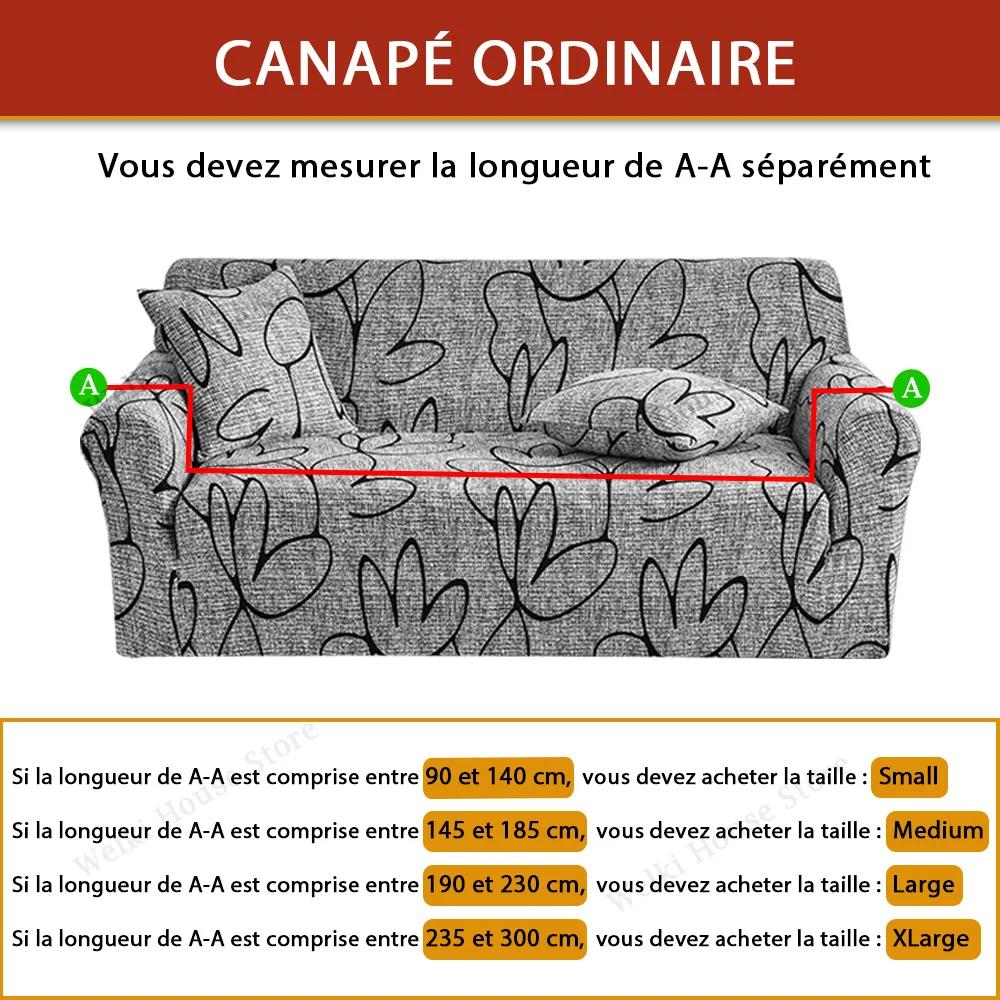 Housse canape dangle pour Salon Imprimé Extensible
