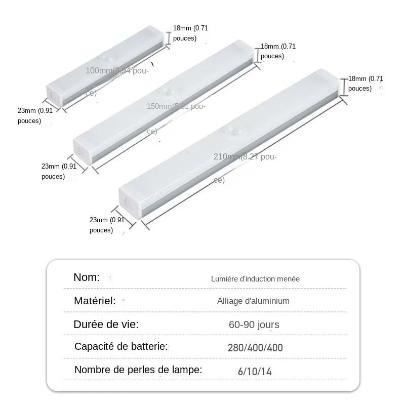 SEAMETAL veilleuse voiture toit lampe à LED 3 Modes sans fil corps humain Induction USB coffre Auto intérieur